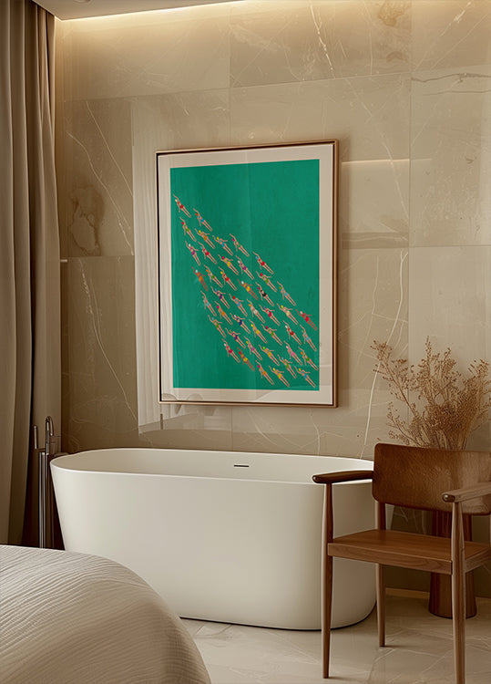 Racing Swimmers Plakat