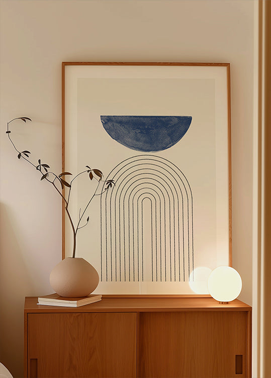 Curved Serenity Plakat