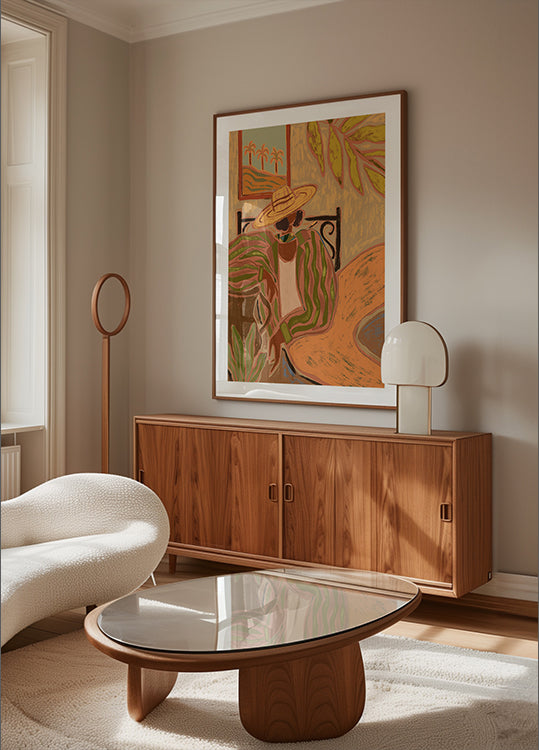 Lady in Stripe Plakat