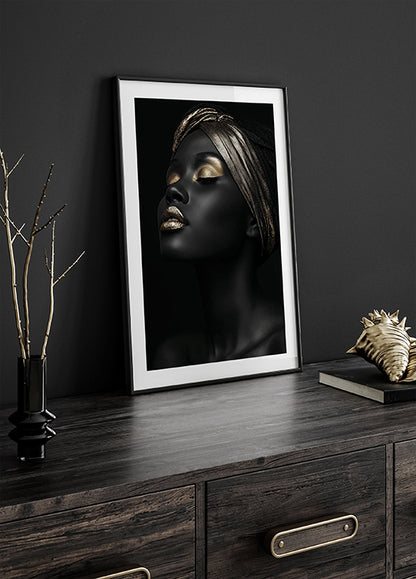 African Golden Woman II Plakat