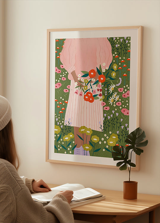 Blossoms in Hand Plakat