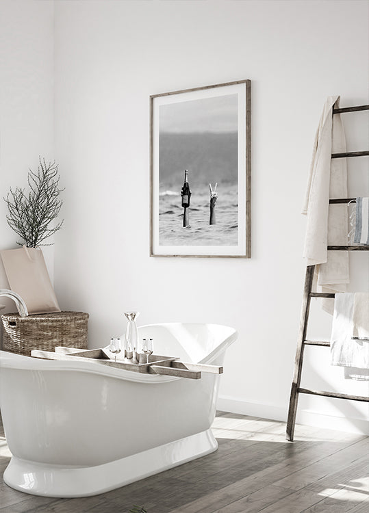 Champagne Celebration at Sea Plakat