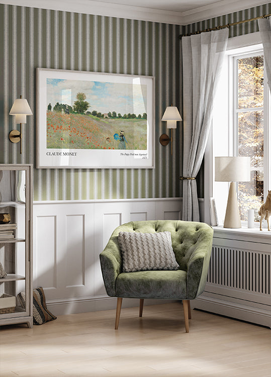 The Poppy Field near Argenteuil Plakat