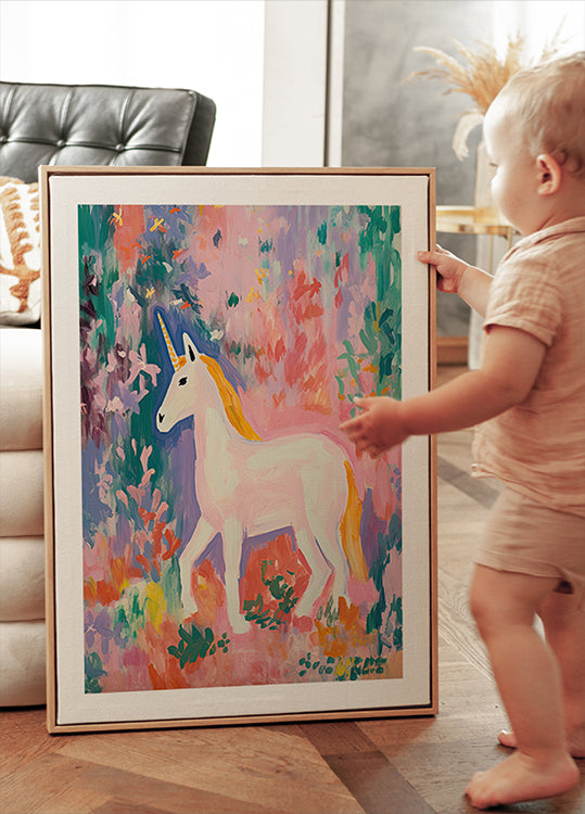 Colorful Unicorn Plakat