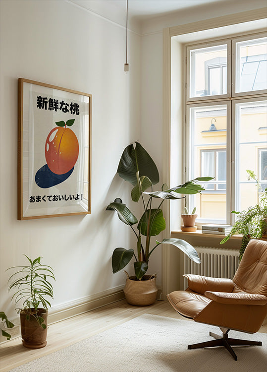 Fresh Peach It's sweet and delicious! Plakat