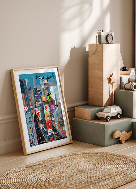 Times Square, New York Illustration by Artist Carla Daly Plakat