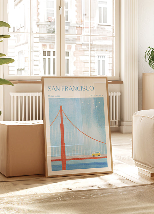 San Francisco, Golden Gate Bridge Plakat