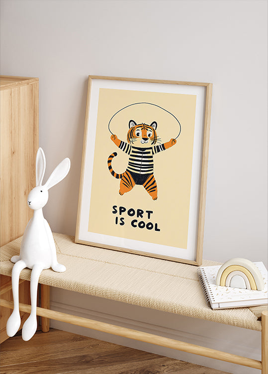 Jumping Tiger Fun Plakat