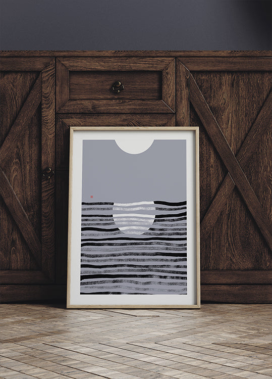 Hidden Moon N°2 | Reflection Plakat