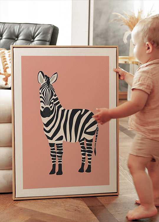 Zebra Illustration Plakat