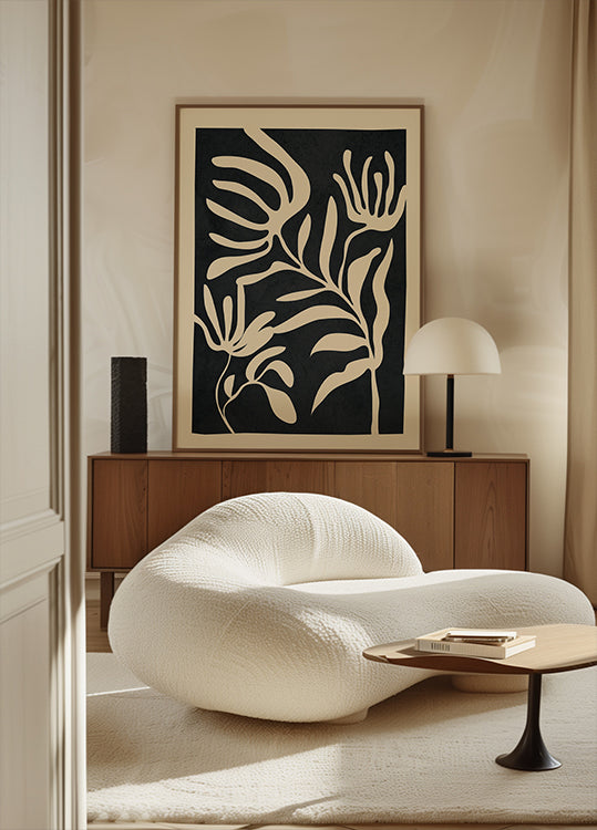 Minimal Abstract Art Plant Plakat