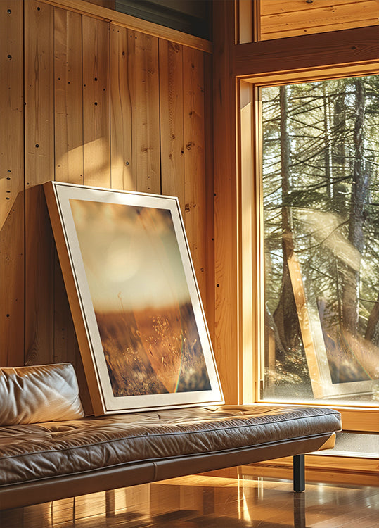 Golden Glow Field Plakat