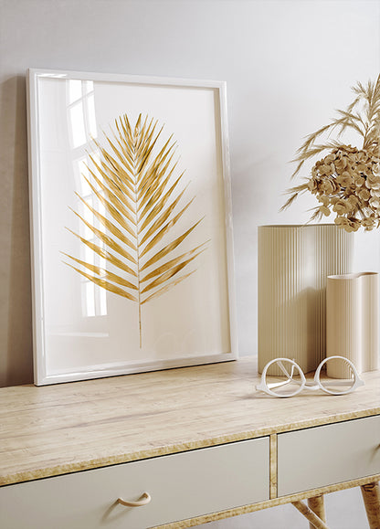 Gold Palm Leaf Plakat