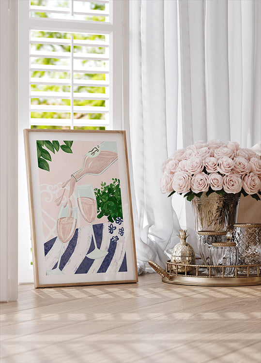 Sparkling rosé Plakat