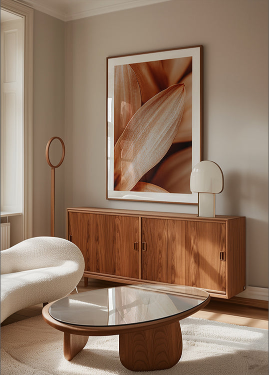 Amber Petal Elegance Plakat