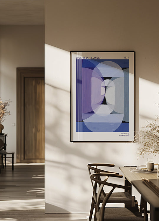 Blue Gray Violet Wheel, Joseph Schillinger Plakat