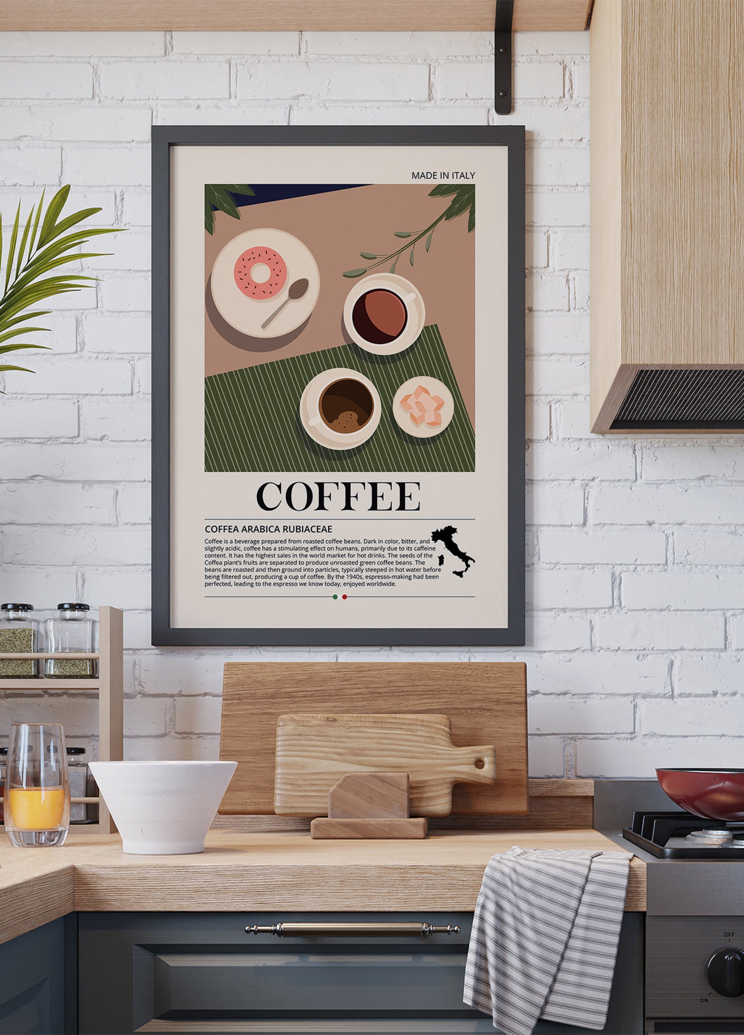 Coffee Made in Italy Plakat
