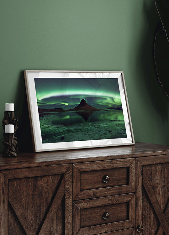 Kirkjufell Aurora Plakat