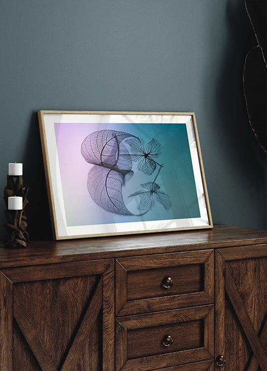 Story of leaf and flower Plakat