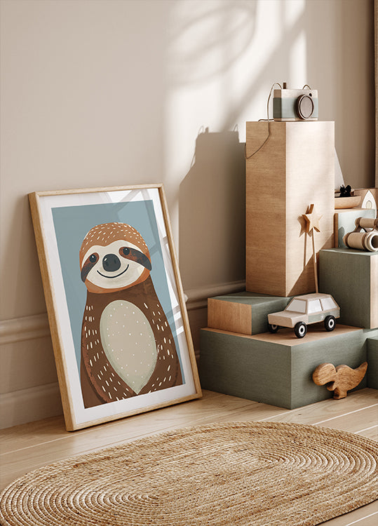 Happy Sloth Plakat