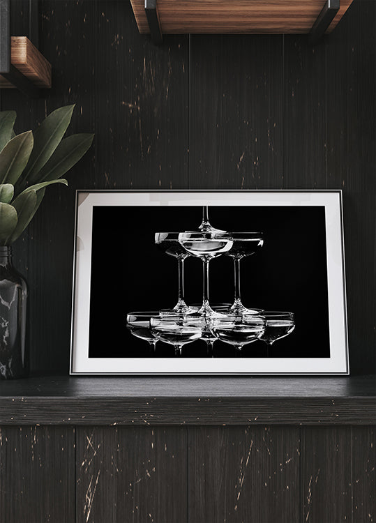 Champagne tower_10 Plakat