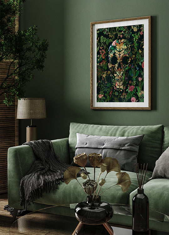 Papillon Skull Plakat