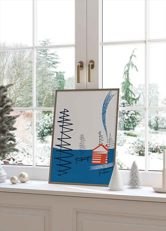 Cozy Cabin Retreat Plakat