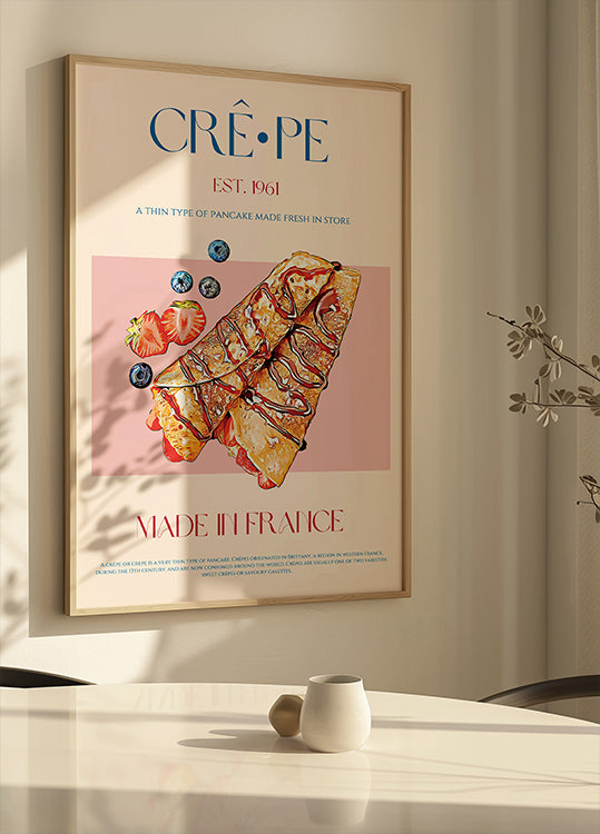 French Crepe Delight Plakat