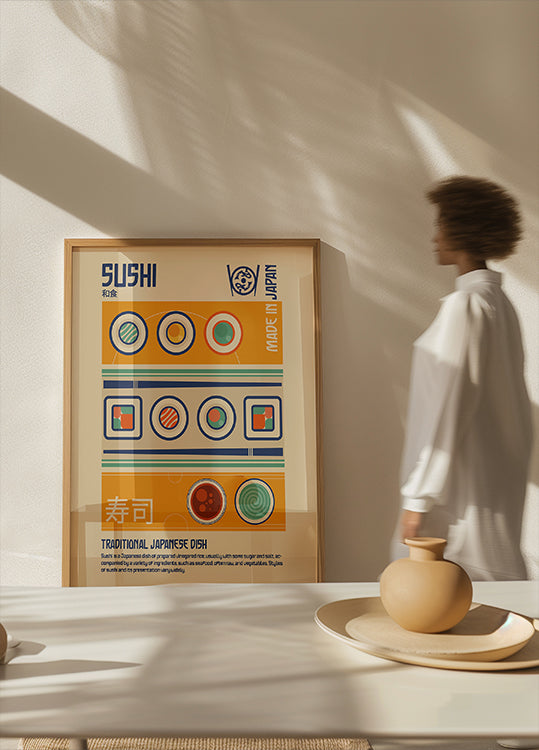 Sushi Japanese Food Print Plakat