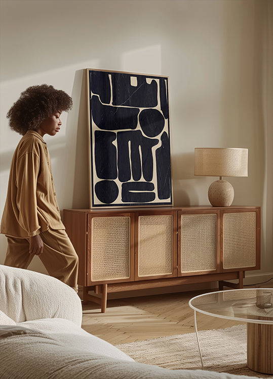 Modern Abstract Minimal Shapes 162 Plakat