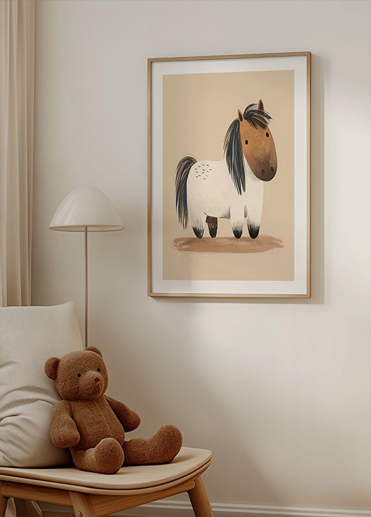 Cute Chubby Pony Plakat