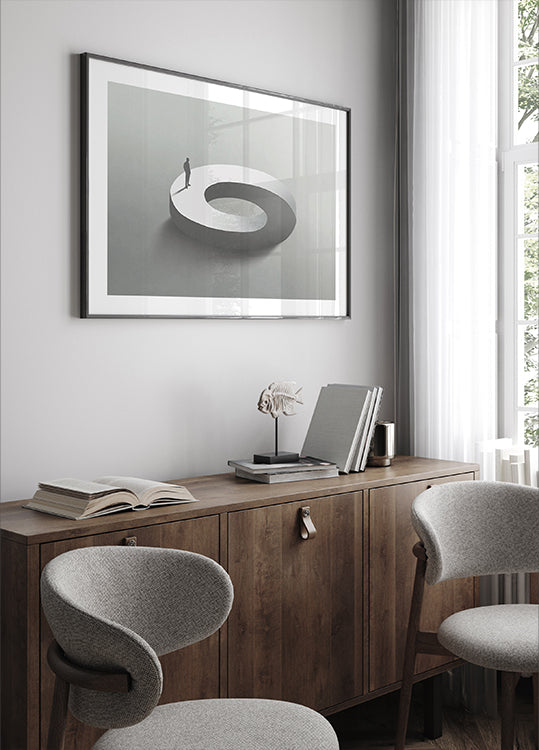 Endless Path, Surreal Loop Structure Plakat