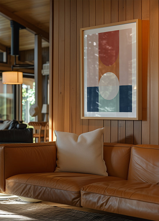 Abstract Design With Geometric Shapes Plakat