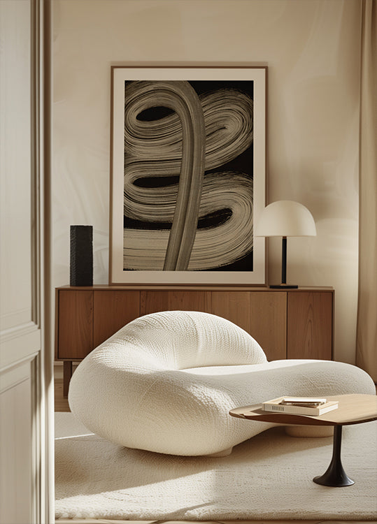 Flowing Strokes Plakat