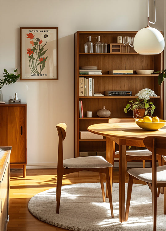 Flower Market Amsterdam Plakat