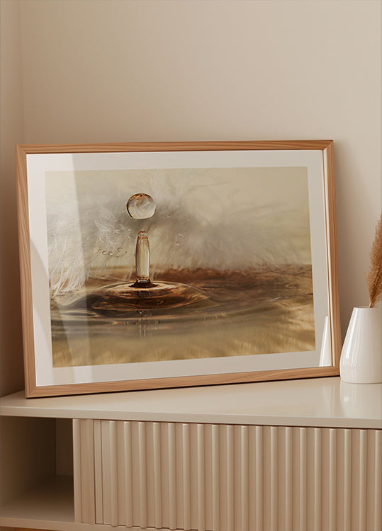 Golden featherdrops Plakat