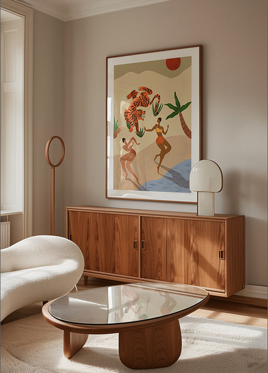 Dancing Tiger Plakat