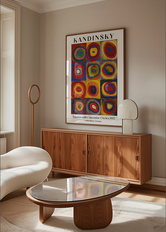 Squares with Concentric Circles, 1913, Wassily Kandinsky Plakat
