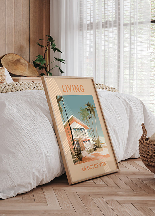 Living La Dolce Vita Retro Plakat