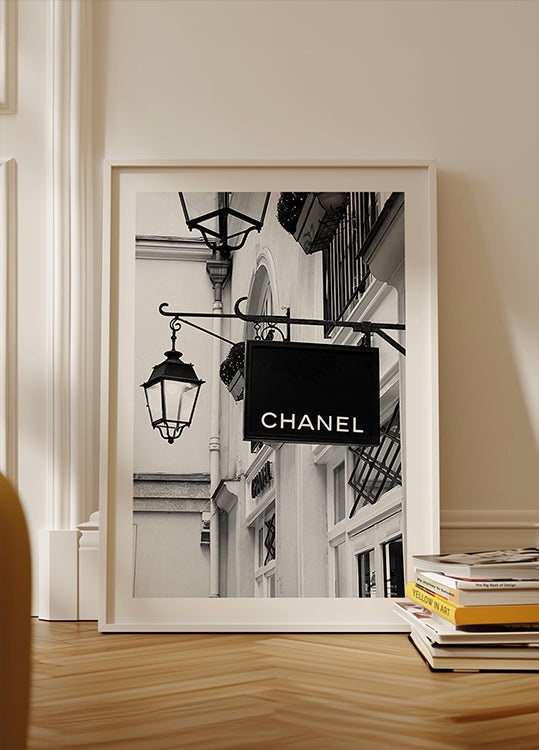 Chanel Paris Black & White Plakat