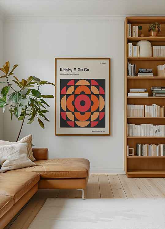 Whisky a Go Go Retro Plakat