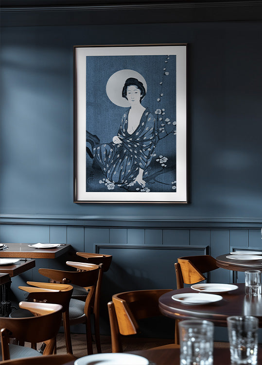 Japanese Midnight Blue Plakat