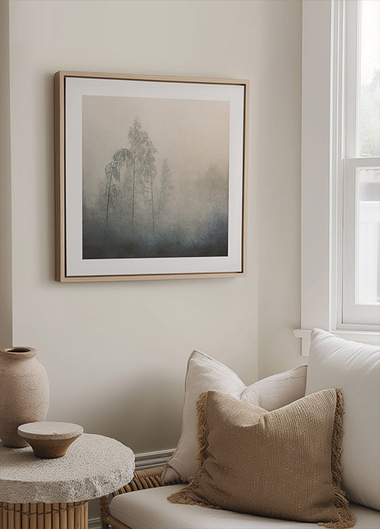 Silent Pines in the Mist Plakat