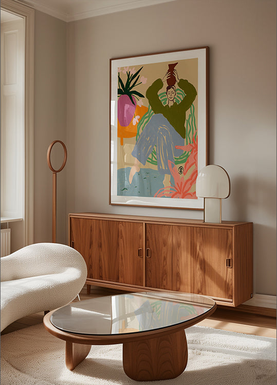 Woman With Vessel Plakat