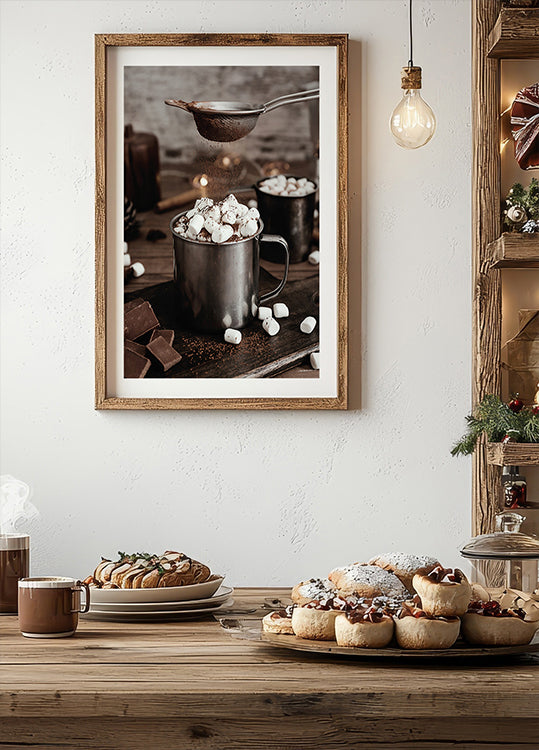 Hot Chocolate with Marshmallows Plakat