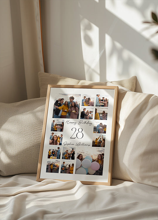 Happy Birthday Personalized Plakat