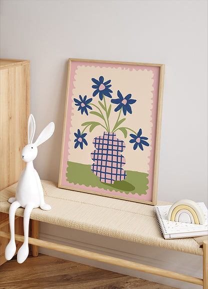 Cute Flowers in a Vase Plakat