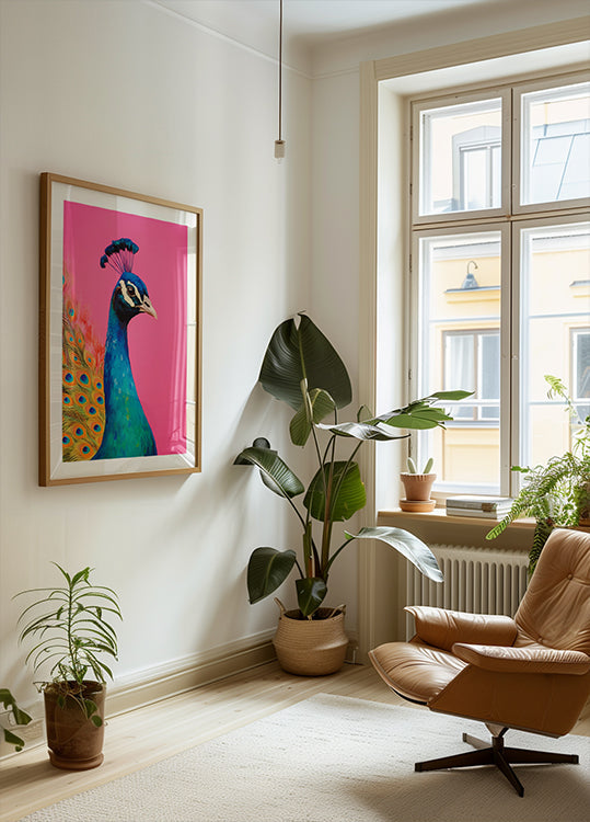 Peacock's Vibrance Plakat