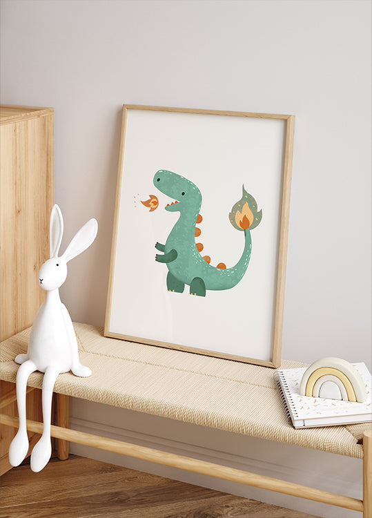 Fire Dino Plakat