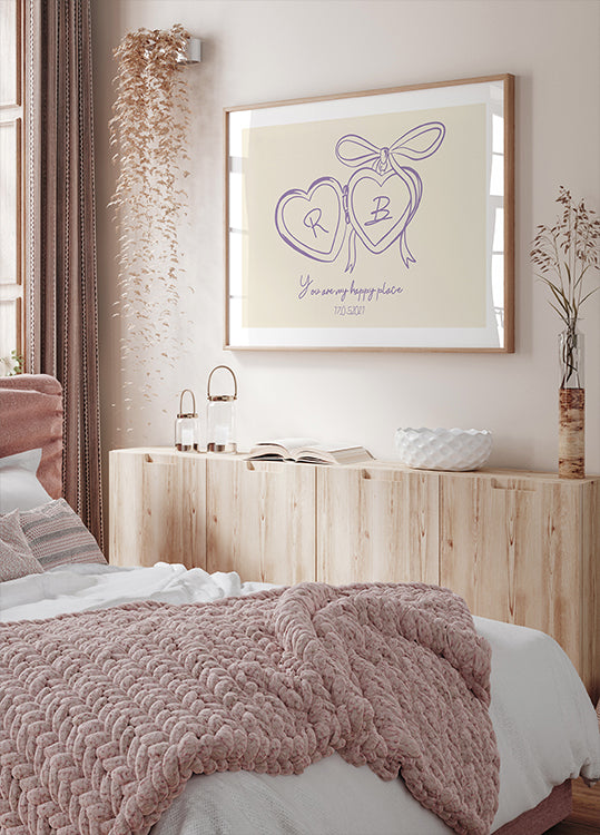 Personalized Couple Locke Plakat